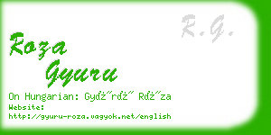 roza gyuru business card